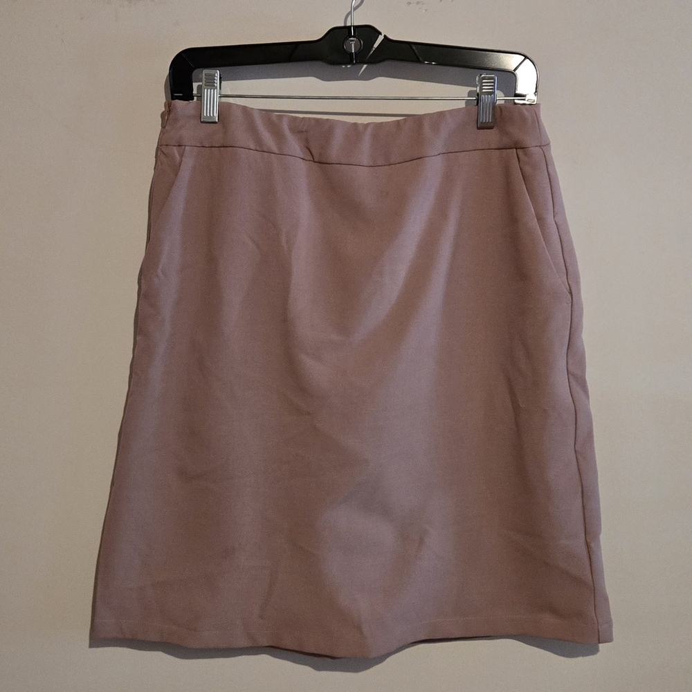 HALARA Tan Pencil Skirt With Built In Shorts